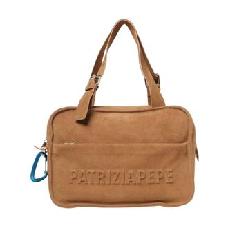 Patrizia Pepe Patrizia Pepe, Shoulder Bags, female, Beige, Size: ONE SIZE Chic Handle Bag for Everyday Use