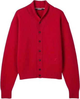 Jacquemus Vest met sjaalkraag - Heren - Vesten - Rood - S - Truien & Vesten