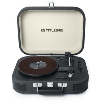 Muse Mt-201 Dg Gris (dark Grey) Tocadiscos Est&eacute;reo / Usb / Bluetooth