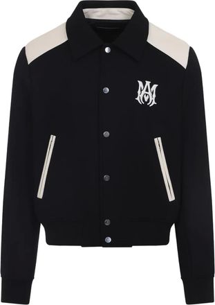 Amiri Giacca Varsity con ricamo - Nero