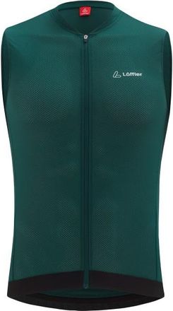 LOEFFLER Bike Sleeveless Jersey Full-Zip Vent Mid Velo Singlet f&uuml;r Herren | blau