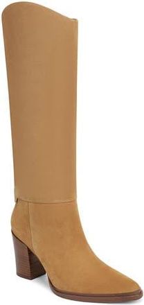 Franco Sarto Jasmine Block Heel Boot in Warm Camel at Nordstrom Rack, Size 11