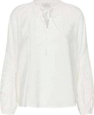 Kaffe Blouse - Dames - Blouses & Shirts - Wit - Maat: S
