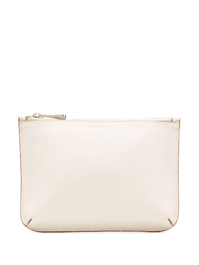 leather makeup bag - women - Calf Leather - One Size - White