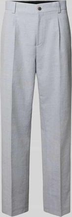 HUGO BOSS Modern Fit Anzughose mit Baumwoll und Leinen Anteil in Hellblau, Gr&ouml;&szlig;e 102