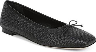 Vince Darla Weave Ballet Flat in Black at Nordstrom, Size 9.5