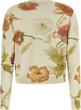 Carolina Herrera Womens White Silk Cardigan Clothing
