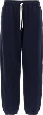 Polo Ralph Lauren Sweatpants, female, Blue, Size: M Fleece Cotton Joggers