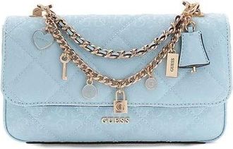 Guess Tassen, Dames, Blauw, ONE Size, Libby Crossbody Tas
