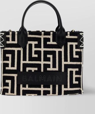 Balmain small geometric pattern tote bag