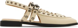 Steve Madden Galanti Flat Shoe BONE PATENT