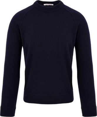 FILIPPO DE LAURENTIIS Round-neck Truien - Heren - Ronde hals truien - Blauw - M - Truien & Vesten