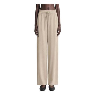 Max Mara Dames, Broeken, Beige, Maat: 3XS Katoen