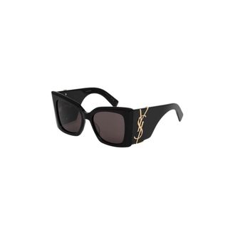 Saint Laurent Blaze Zonnebril - Dames - Accessoires - Zwart - Maat: 54 MM Nylon