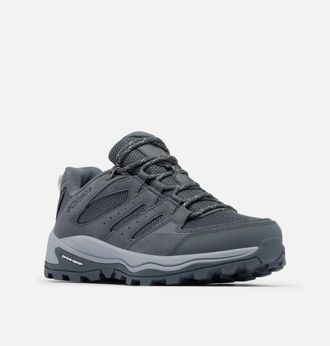 Columbia Wanderschuh COLUMBIA REDMOND IV LOW WATERPROOF, Damen, Gr. 37,5, grau (graphite, tea light), Mesh, Synthetik, Schuhe Wanderschuh, wasserdicht