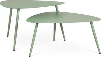 BIZZOTTO Hochwertiges Outdoor Couchtisch-Set Yvonne, Salbeigr&uuml;n