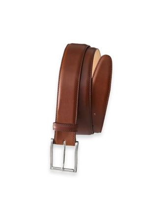 Paul Fredrick Leather Belt With Changeable Buckle in Chestnut at Nordstrom, Size 40