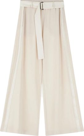 Imperial Wijde Broek - Dames - Wijde Broeken - Wit - L - Polyester - Broeken