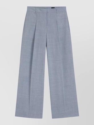 HUGO BOSS tailored wide leg trousers pleated front