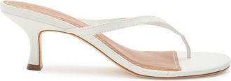 Staud Freja 60 Leather Mules - White - 37 (IT37/ UK4)
