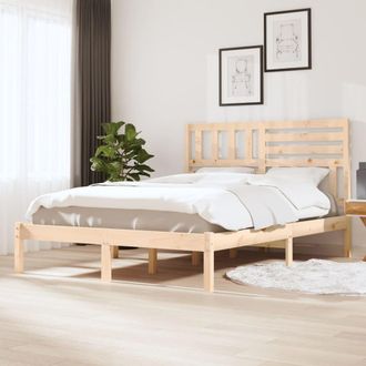 vidaXL Vidaxl - Estructura De Cama Sin Colch&oacute;n Madera Maciza De Pino 120x190 Cm