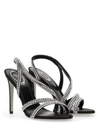 Rene Caovilla Hohe Schuhe - Juniper D&eacute;collet&eacute; - Gr. 38 (EU) - in Grau - f&uuml;r Damen
