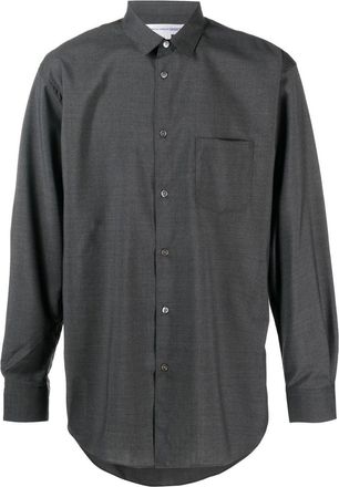 Comme Des Gar&ccedil;ons chest patch-pocket shirt - men - Wool - L - Grey