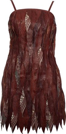 Diesel lasercut leather dress