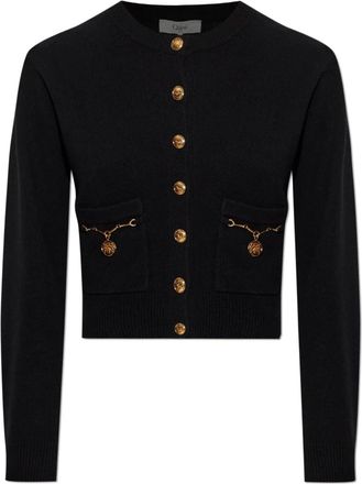 Chlo&eacute; Horse Medal Cardigan - Dames - Vesten - Zwart - M - Wol - Truien & Vesten