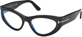 Tom Ford Ft 6134B 001 Eyeglasses - Dames - Brillen - Zwart - 55 MM - Accessoires