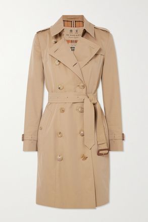 Burberry Trench In Gabardine Di Cotone Biologico Chelsea - Neutri