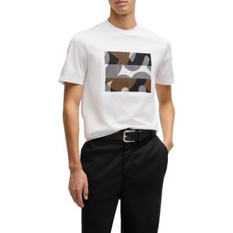 BOSS Thompson Logo Graphic T-Shirt in White at Nordstrom Rack, Size Xx-Large