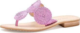 Jack Rogers Margo Flat Sandal Womens Sandals Pink : 7.5 M, Leather
