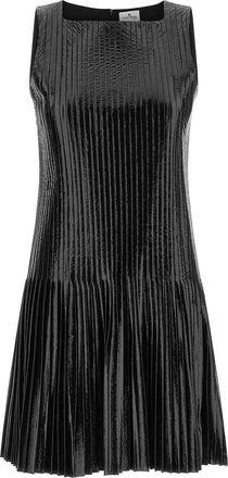 Courr&egrave;ges Vinyl Pleated Dress