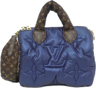 Louis Vuitton Navy Nylon Boston Bag (Pre-Owned)