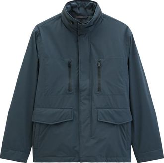 Marc O'Polo Geweven Outdoorjassen - Heren - Zomerjassen - Blauw - M - Polyester - Jassen