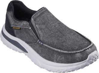 Skechers Mens Relaxed Fit: Solvano Varone Slip-On Loafers, black, 10.5 UK