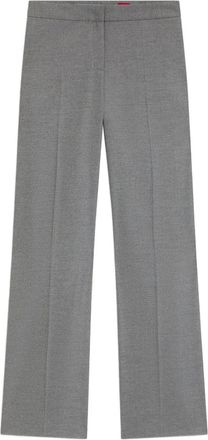 HUGO BOSS concealed-closure trousers - Grey