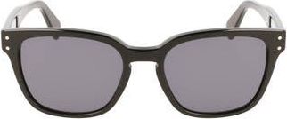 Ferragamo Gancini 55mm Rectangular Sunglasses in Black at Nordstrom Rack