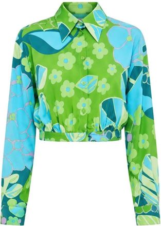 Dolce & Gabbana Zijden Blouse - Dames - Blouses & Shirts - Veelkleurig - Maat: XS Zijde