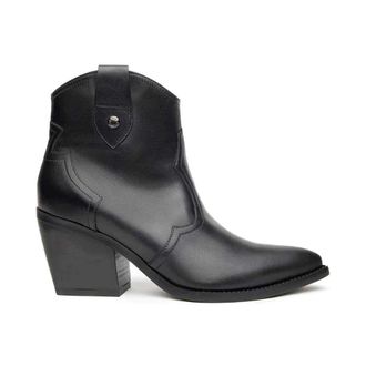 Nero Giardini Westerse Enkelboot - Dames - Schoenen - Zwart - Maat: 40 EU Leer