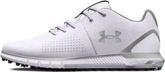 Under Armour HOVR Fade 2 Spikeless Golf 2E Wide White Metallic Silver 3026404-100