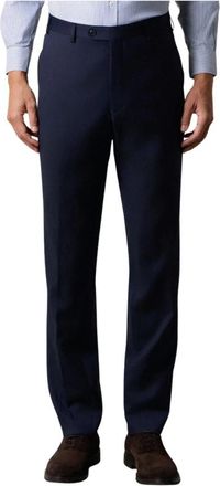 Brooks Brothers Lana Vergine Broek - Heren - Nette broeken - Blauw - W40 - Wol - Broeken