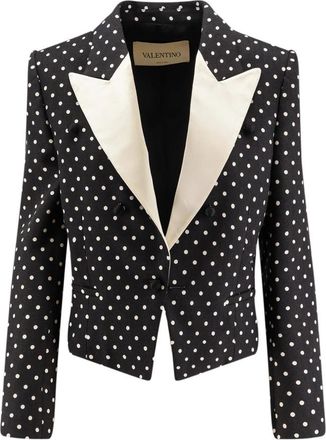 Valentino Blazer met enkele rij knopen - Dames - Blazers - Zwart - M - Jassen