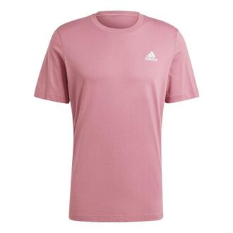 adidas Essentials Single Jersey Asia Sizing Embroidered Small Logo T-Shirt Asia Sizing Pink IX0120