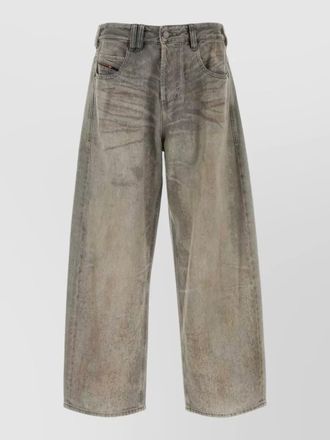 Diesel 1997 denim trousers belt loops wide leg