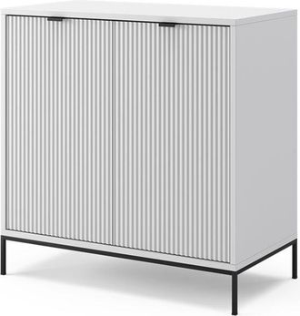 Vicco Cassettiera per camera da letto Eliza, Bianco, 80 x 81.2 cm con 2 porte