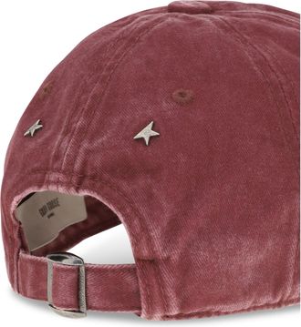 Golden Goose Womens Baseball Cap Journey Windsor Wine Cotton Hat