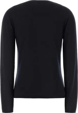 Max Mara Womens Midnight Blue Cashmere Mxpittura Sweater Blu Marino Exterior: Maglieria