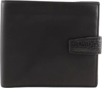 Loewe Pre-owned Wallets, male, Black, Size: ONE SIZE Pre-owned Calf Bifold Wallet